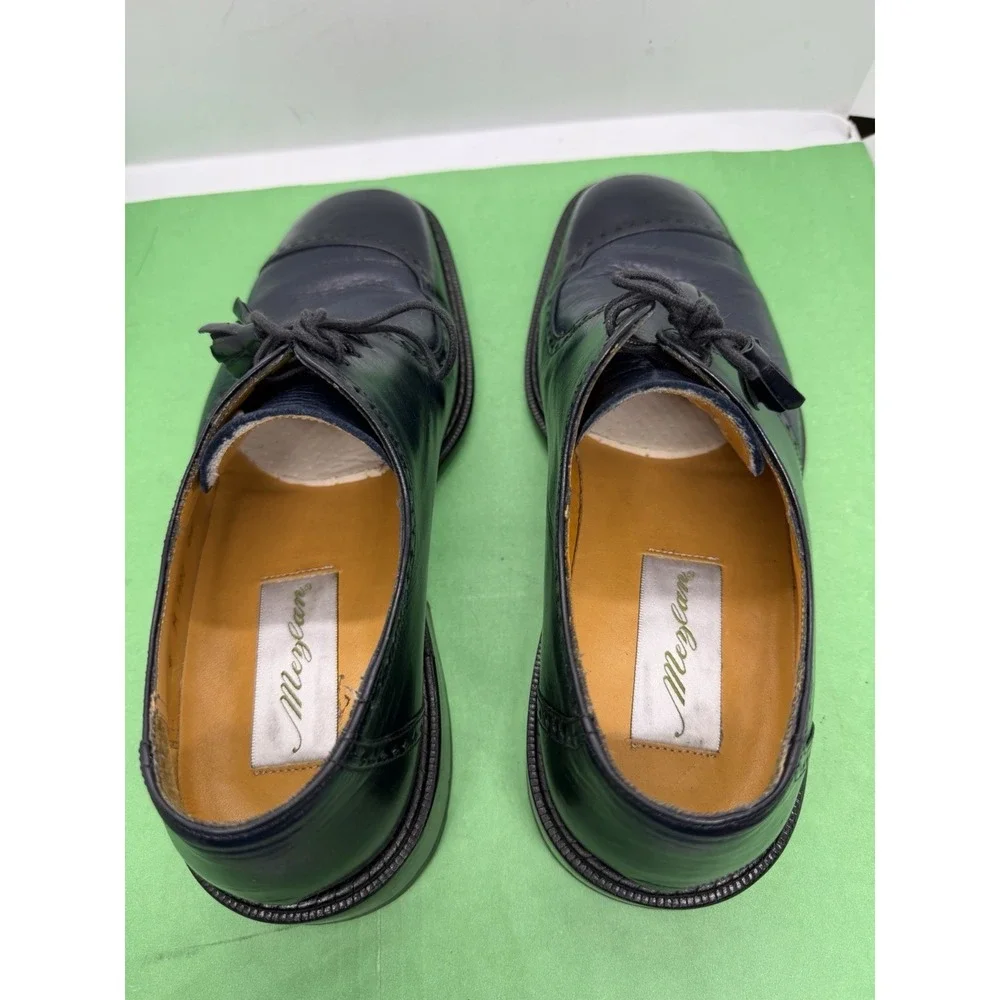 Mezlan Men's Oxford Dress Shoes, Captoe, Black, Size 8M